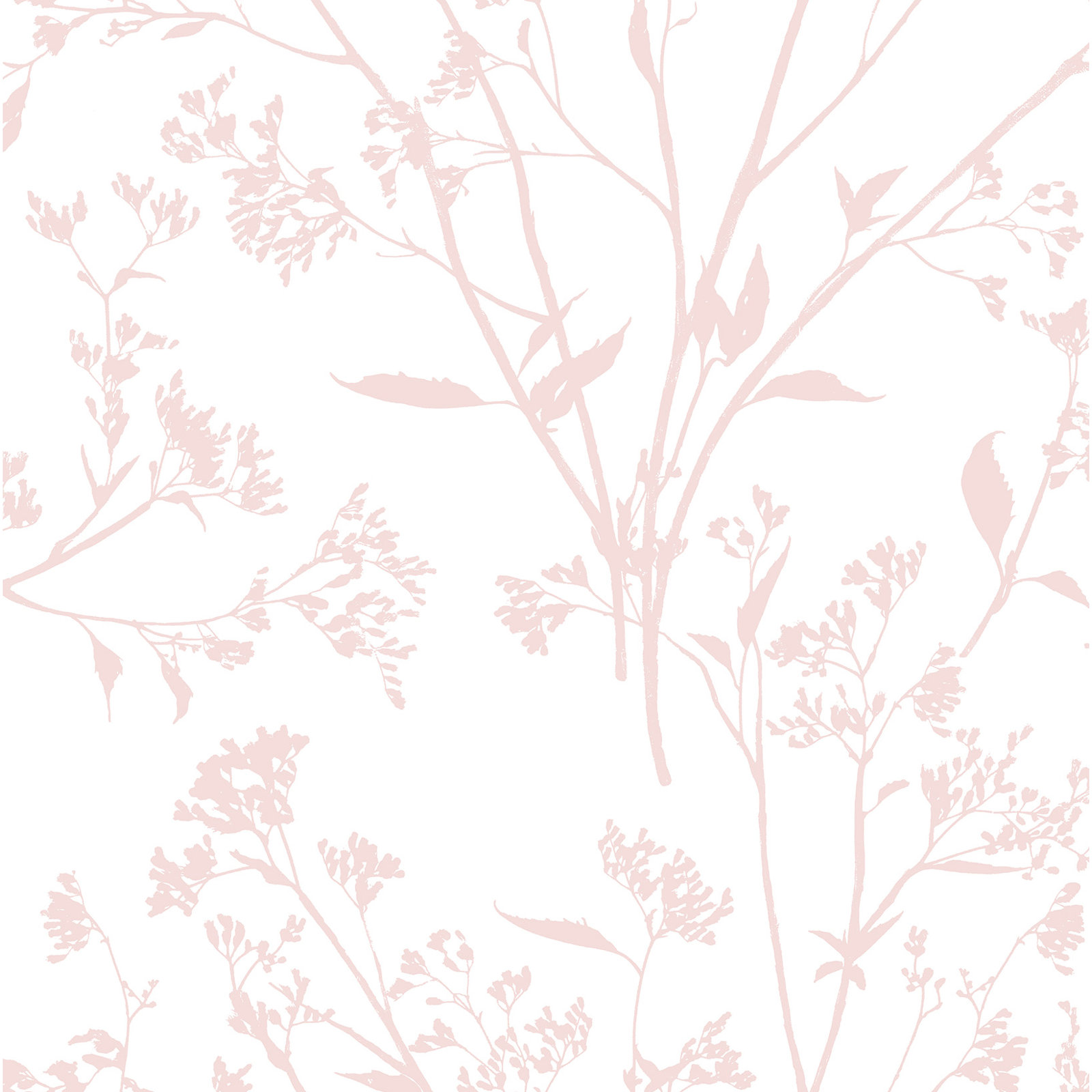 Stormi Modern Floral Wallpaper, Blush