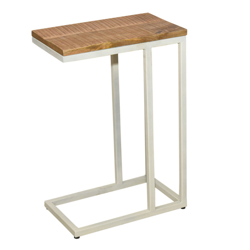 Evelien Frame End Table, White
