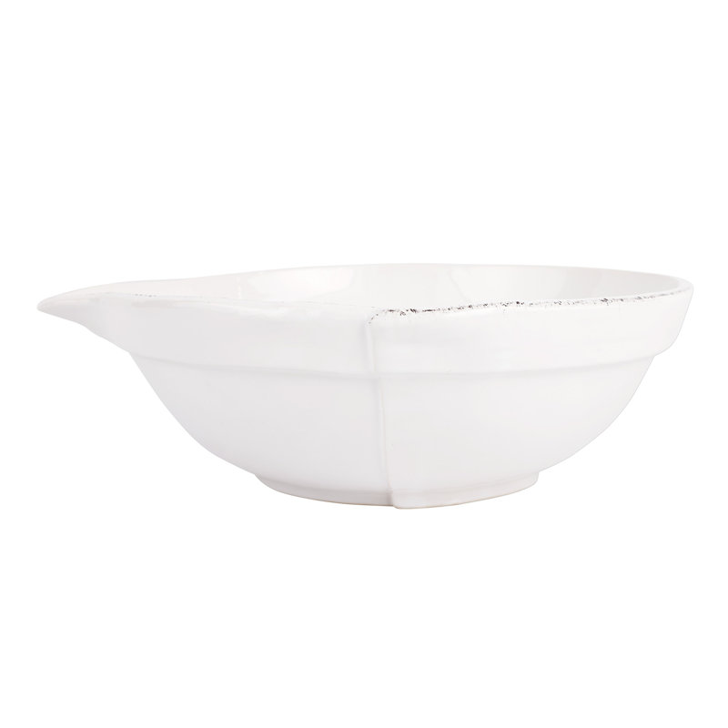 Grand bol à mélanger blanc Lastra