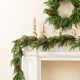 3-Piece 24"D Christmas Greenery PE Dripping Cedar Wreath And 9Ft Garland Set