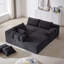 Canapé modulaire en tissu d'ameublement Chenille-761371809