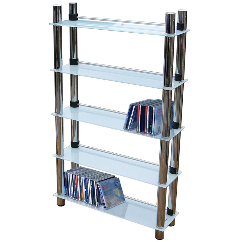 100cm H Wall Mounted Media Storage, White