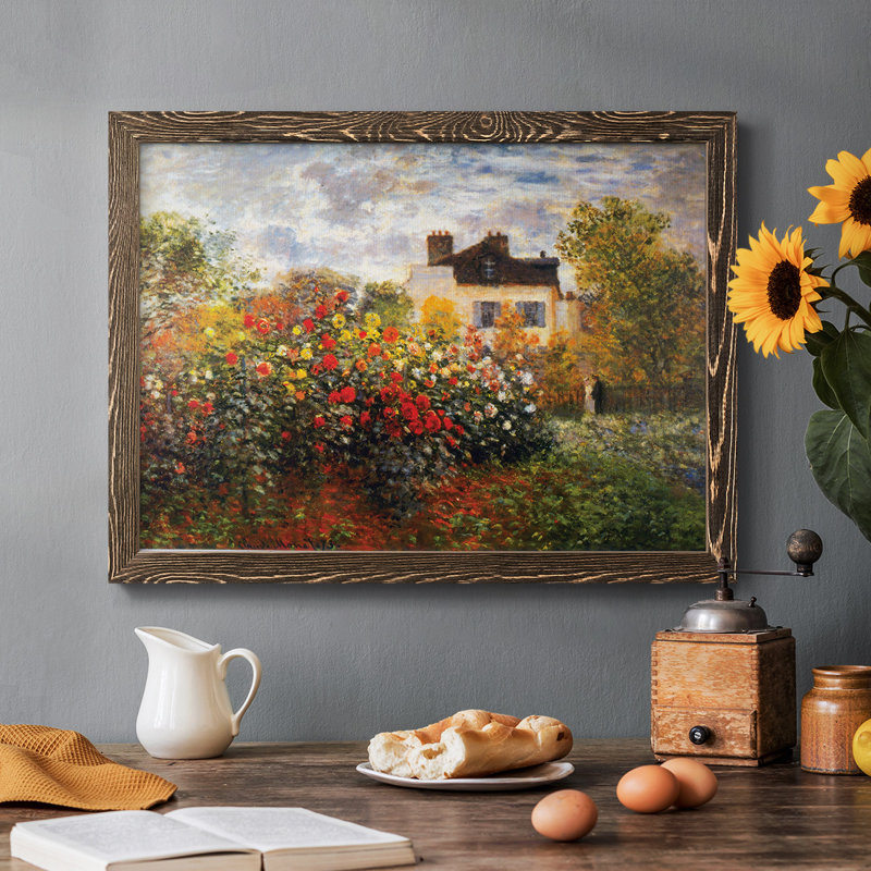 Argenteuil par Monet, reproduction d'art sur toile, Noyer, H 22 po x l 32 po