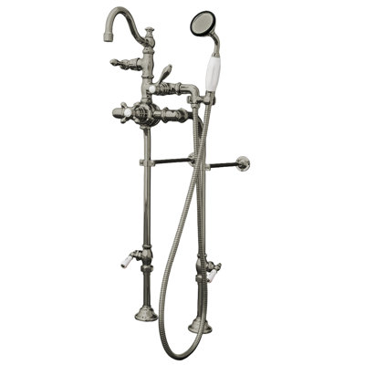Robinet de baignoire thermostatique à fixation sur le plateau avec douchette (P1032) par Strom Living