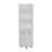 Freestanding Linen Cabinet, 2-Doors, Open Shelves -White-1438078590
