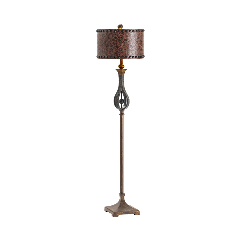 Parmenter 65.5'' Distressed Traditional Floor Lamp