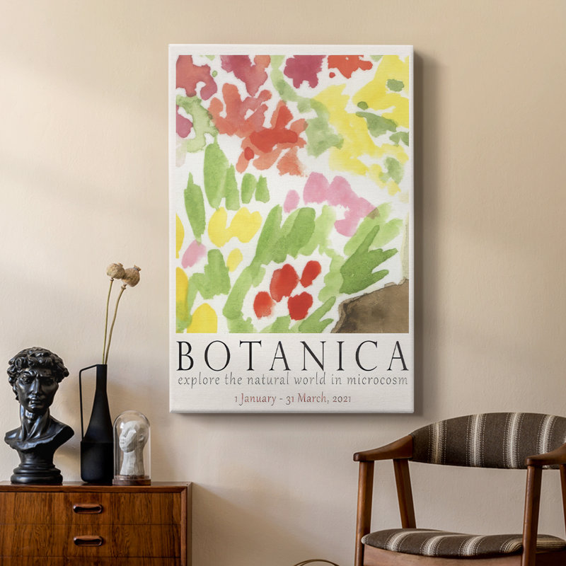 Affiche d'exposition Botanica IV - galerie sur mesure Cavas, H 27 po x l 18 po