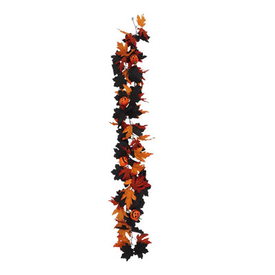 Halloween Decoration Maple Leaves Home Autumns Maple Leaves Vines Simulation Maple Leaves