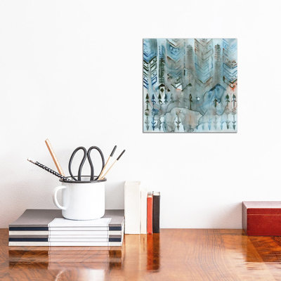 Mezzoteal II 1 Piece Wrapped Canvas Painting