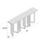 Melange 72'' W Console Table