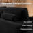 Kustas 2 - Piece Upholstered Boneless Compression Sectional with Pillow, No Assembly Required Sleeper Sofa, Free Combination Sofa Bed for Living Room-232863138-232863137