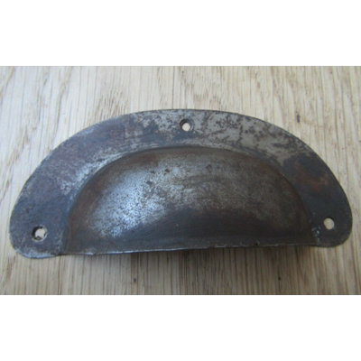Large Steel Cabinet Cup Handle Antique Iron