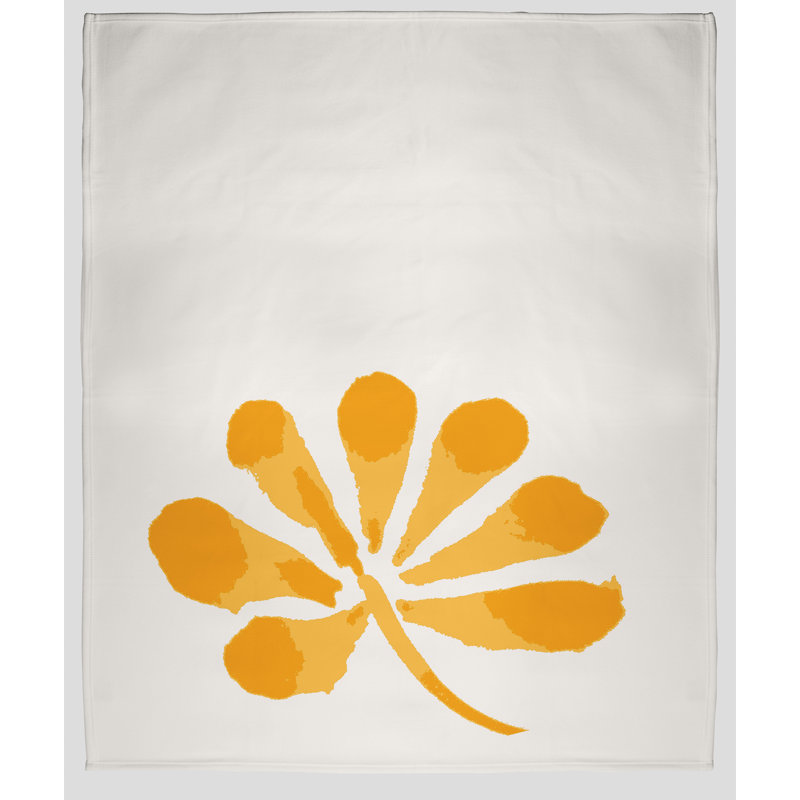 Tropical Resort Fleece Throw Blanket, Yellow, 30" W x 40" L, 1.75