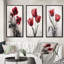 «Red Violets Dreamer», 3 pièces sur toile-1613007726-1613007712