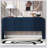 Striped Storage Cabinet with 4 Doors , Adjustable, Suitable for Study,Entrance and Living Room-641306759