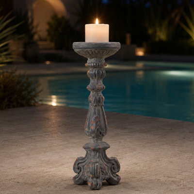 Statue bougie Shabby Chic