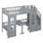 Twin-Over-Twin Bunk Bed With Changeable Table, Bunk Bed Turn Into Upper Bed And Down Desk-1953645765