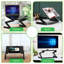 Support pour ordinateur portable réglable pour bureau, support pour ordinateur portable à hauteur ajustable, support et support pour ordinateur de refroidissement en aluminium pliable pour lit de bureau, noir-589996539