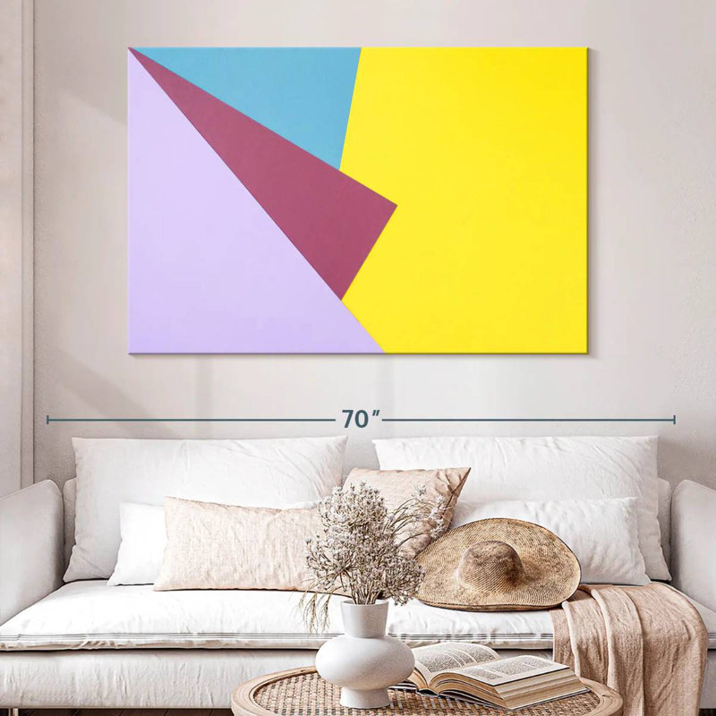 Avery Abstract Geometric Colorblock, 34" H x 51" W