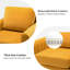 Fauteuil club en velours Gillette-107593886