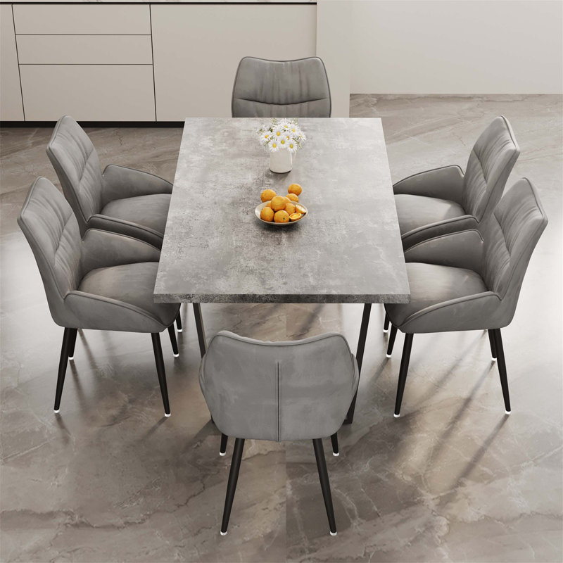 Ensemble de table et de salle à manger 4 pièces élégant, robuste, durable, facile à assembler, idéal pour les réunions de famille et d'amis