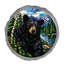 PAS TOTAL - Vitrail LOOK BLACK BEAR PIERRE GRIS