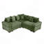 Canapé d'angle modulaire surdimensionné Cloud, canapé d'angle convertible, assise profonde, accoudoirs extra-larges, 10 coussins décoratifs, tissu en velours côtelé de qualité supérieure, design ergonomique, montage facile, pour le salon
