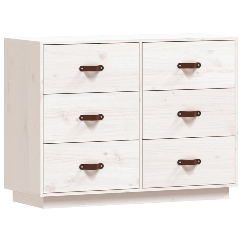 Levenia 100cm Solid Wood Sideboard, White