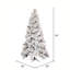 Atka Flocked Artificial Christmas Tree with LED Clear/White Lights with Stand-339181003