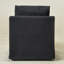 Fauteuil demi-tonneau pivotant rembourré de 28 po de largeur-464413037