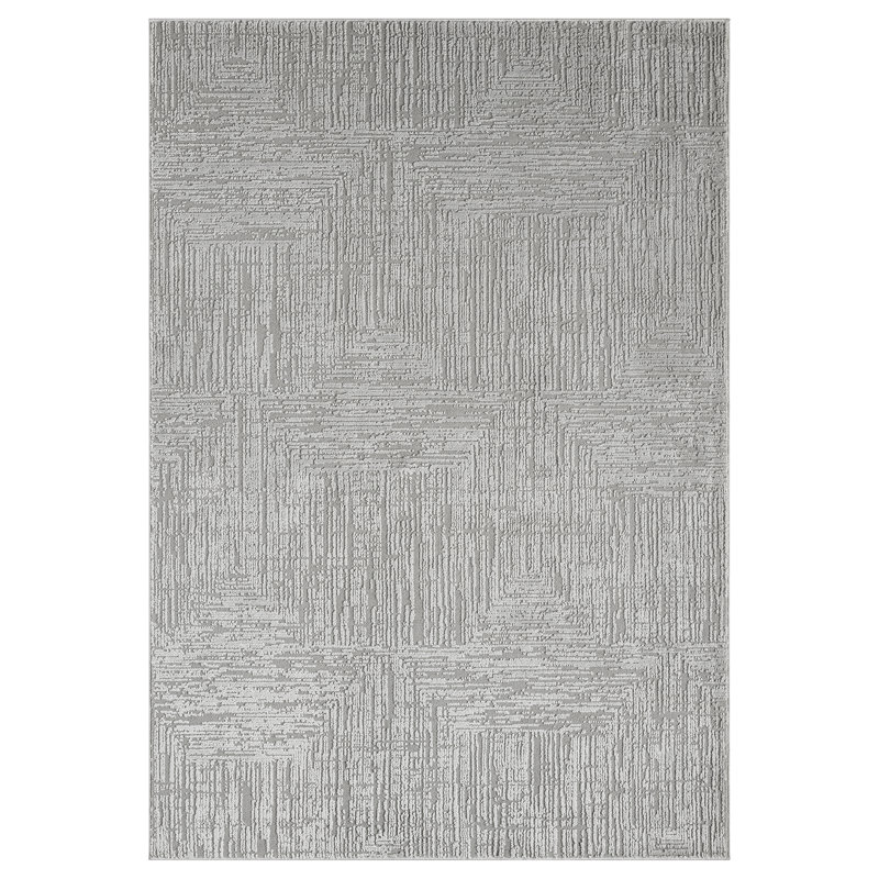 Modern Solid Textured Area Rug, Rectangle 8' x 10'