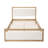 Juniper Solid Wood Boucle Bed-114509201-114509202