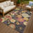 Machine Washable Indoor/Outdoor Chantille ACN2293 Floral Rug-162205972