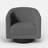 Corduroy Upholstered Swivel Barrel Chair-114216165