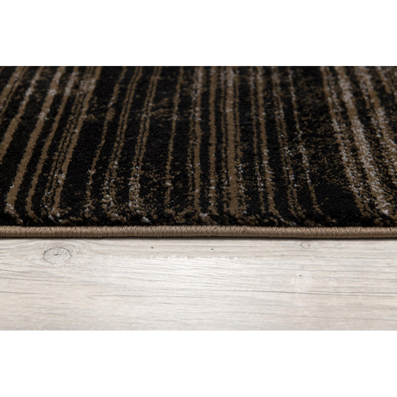 Tapis gris / beige Barrville, Tapis de couloir 2 pi x 13 pi