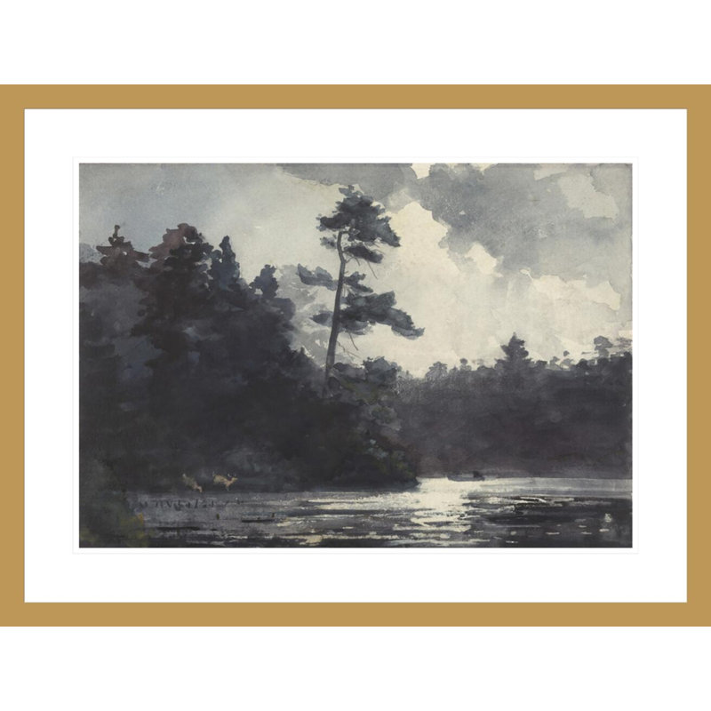 «Adirondack Lake» par le service des médias numériques, impression giclée encadrée, H 22,48 po x l 29,5 po