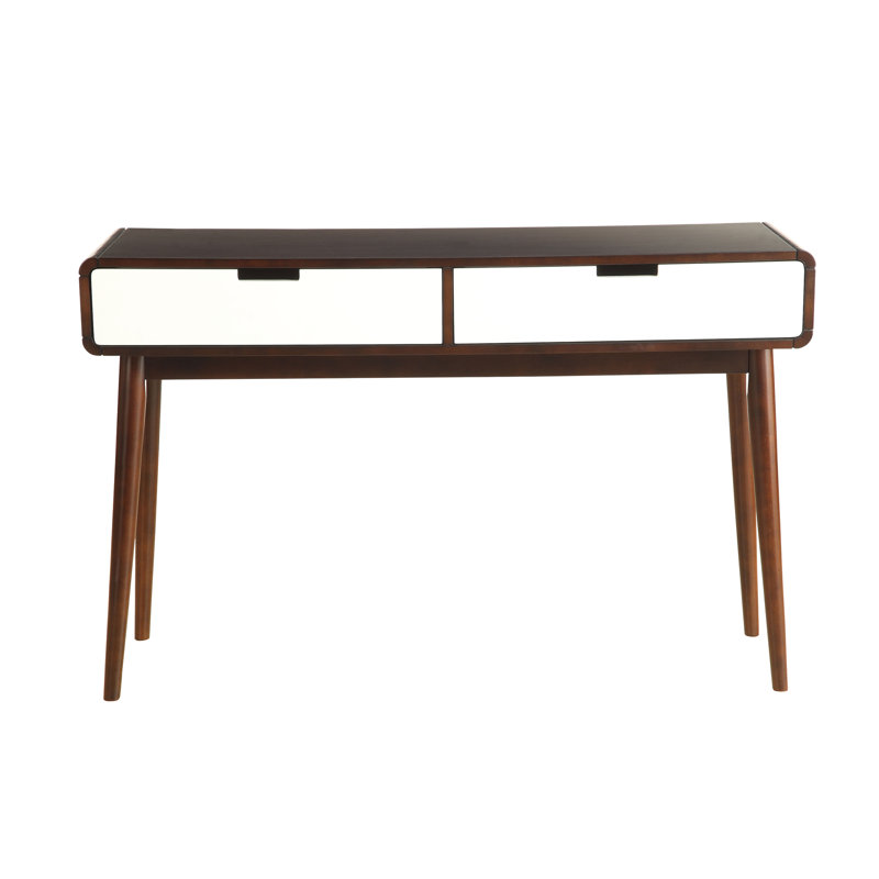 Christa White & Espresso Finish Sofa Table