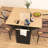 55.7" Large Kitchen Island With 2 Drop Leaf, Rolling Cart, Power Input, Folding Storage Table, 3 Drawers, Black Finish Rolling, Socket, Table For Eating And Working,-589039591