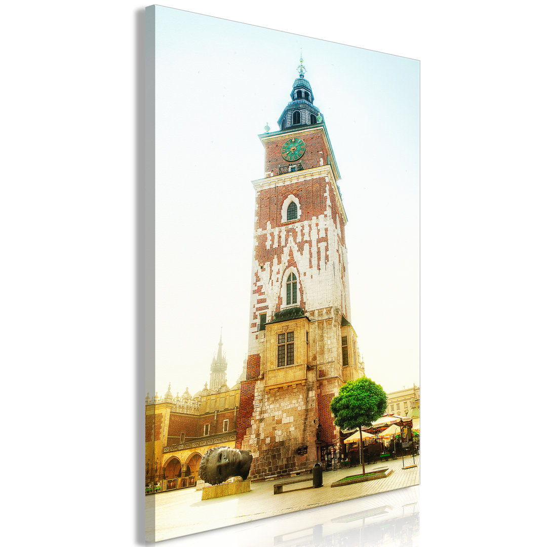 Leinwandbild - Cracow: Town Hall (1 Part) Vertical