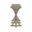 Console en bois 59,8 po avec plateau en placage de chêne, table d'entrée de ferme avec pieds courbés minces en bois d'hévéa-1798010873