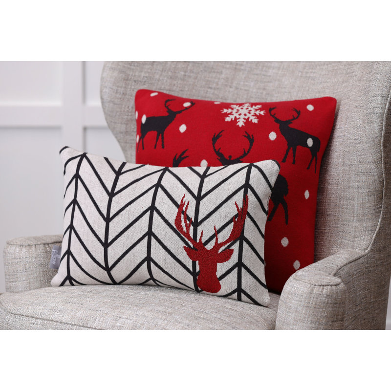  Coussin décoratif en coton Bucks in Snow