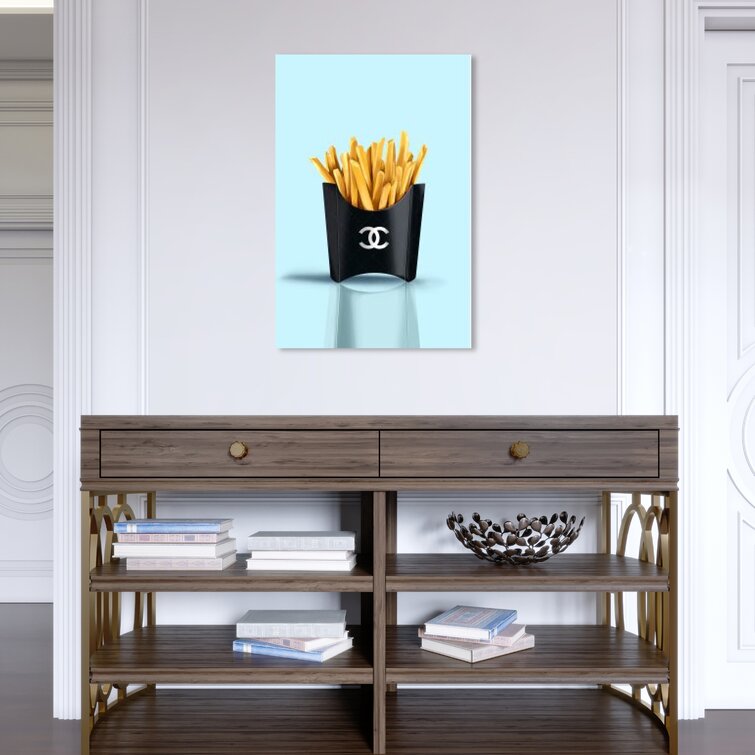Oliver Gal 'French French Fries Blush' Fashion and Glam Wall Art