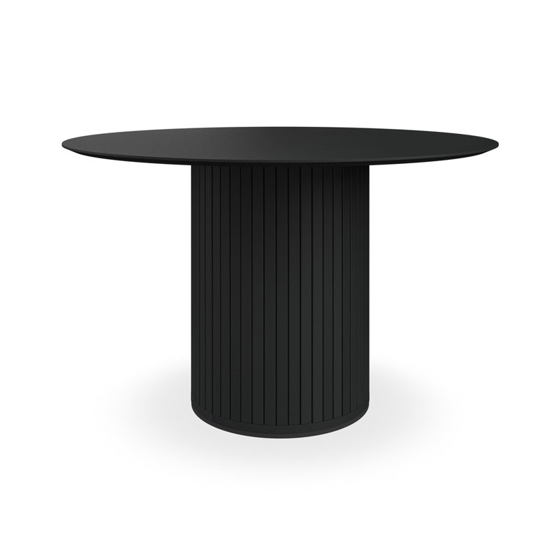 Arlo 120cm Round Dining Table, Black