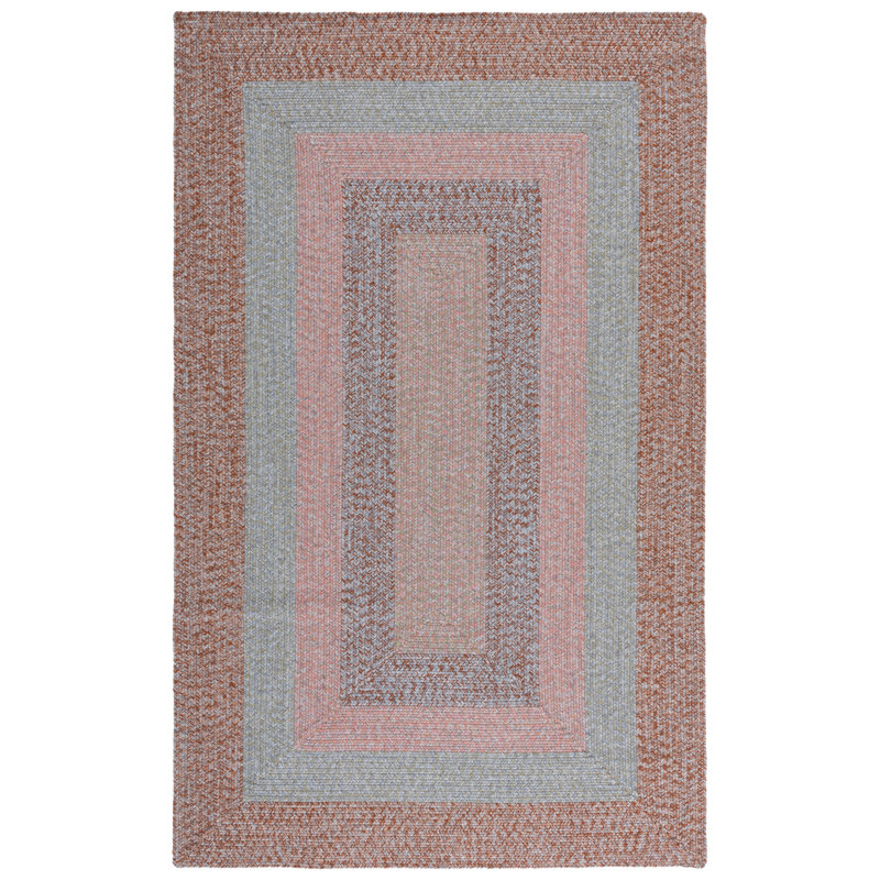 Kionah Woven Performance Machine Washable Chevron Indoor/Outdoor Area Rug, Rectangle 5' x 8'