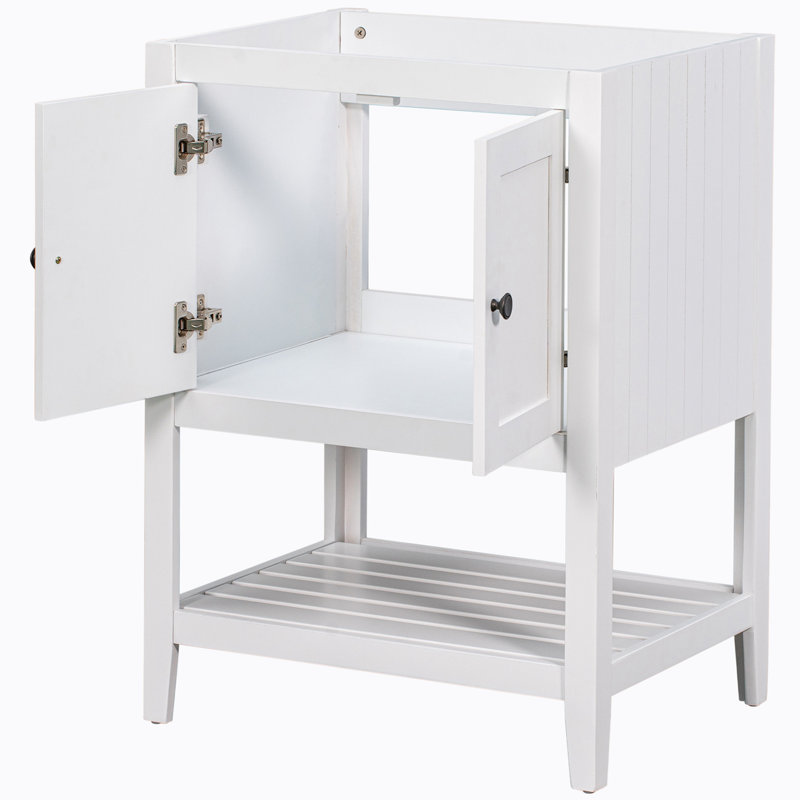 Base de meuble-lavabo simple 23,70 po seulement, Blanc