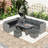 6-Piece Outdoor Sectional Sofa Set with Adjustable Backrests, Spacious Storage and Glass-Top Table-1811011890