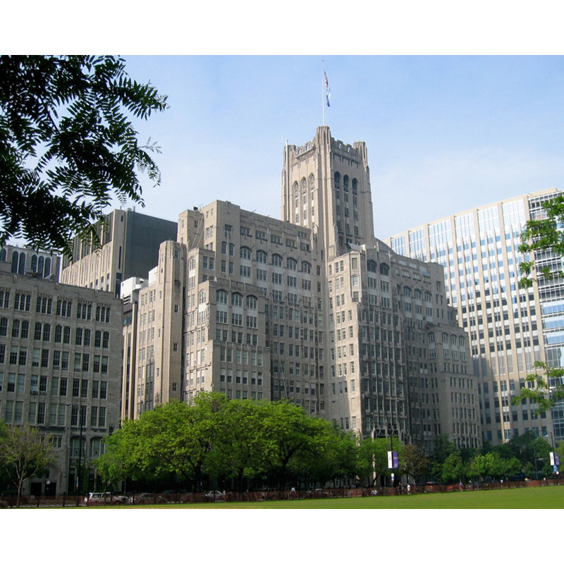Université Northwestern à Chicago, H 28 po x l 35 po