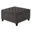 Upholstered Linen Footstool