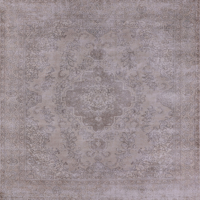 Tapis oriental gris Sherly, Carré 4 pi