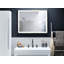 Flat Leather Wall Mirror